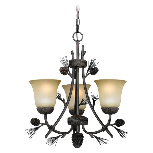 Vaxcel Sierra 3L Mini Chandelier H0172